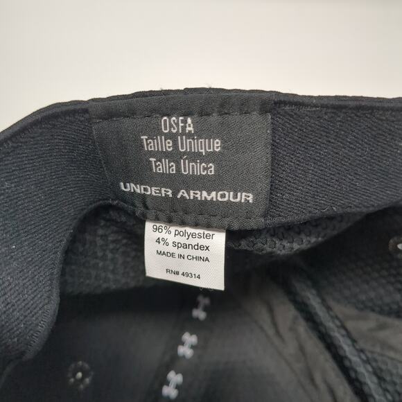 Credenz Bayer Strapback Baseball Cap Black One Size Adjustable Under Armour - Picture 9 of 9